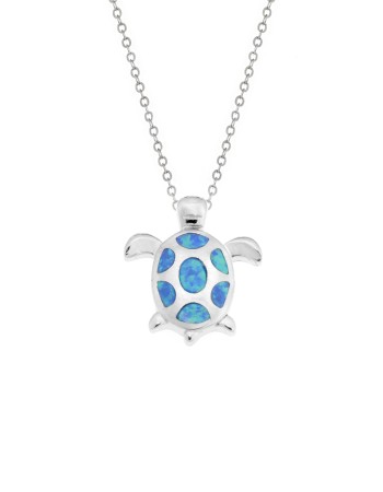 Μοτίφ Senza από ασήμι 925, χελωνίτσα με Opal - SSR4095SOP
