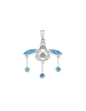 Μοτίφ Senza από ασήμι 925, μέλισσα με Opal - SSR4102SOP