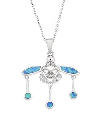 Μοτίφ Senza από ασήμι 925, μέλισσα με Opal - SSR4102SOP