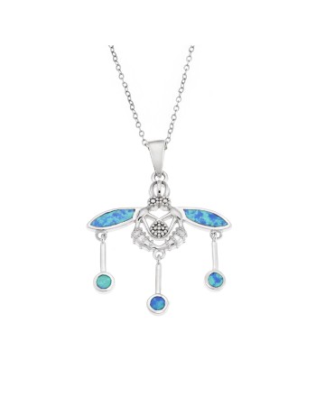 Μοτίφ Senza από ασήμι 925, μέλισσα με Opal - SSR4102SOP