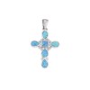 Μοτίφ Senza από ασήμι 925, Σταυρός με Opal - SSR4105SOP