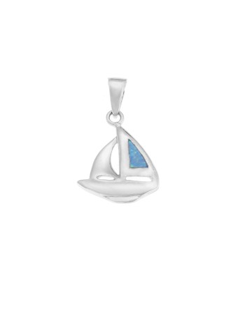 Μοτίφ Senza από ασήμι 925, καραβάκι με Opal - SSR4115SOP