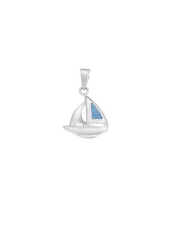 Μοτίφ Senza από ασήμι 925, καραβάκι με Opal - SSR4115SOP