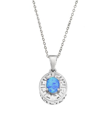 Μοτίφ Senza από ασήμι 925, μαίανδρος και πέτρα Opal - SSR4119SOP