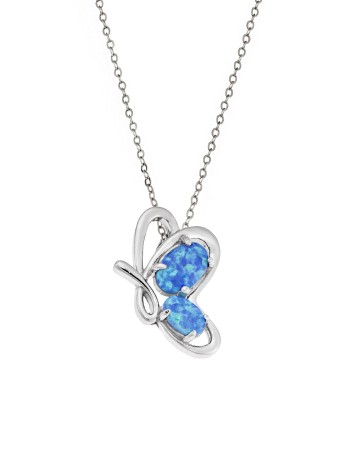 Μοτίφ Senza από ασήμι 925, πεταλούδα με Opal - SSR4126SOP