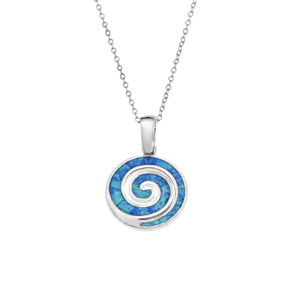 Μοτίφ Senza από ασήμι 925, Σπείρα με Opal - SSR4136SOP