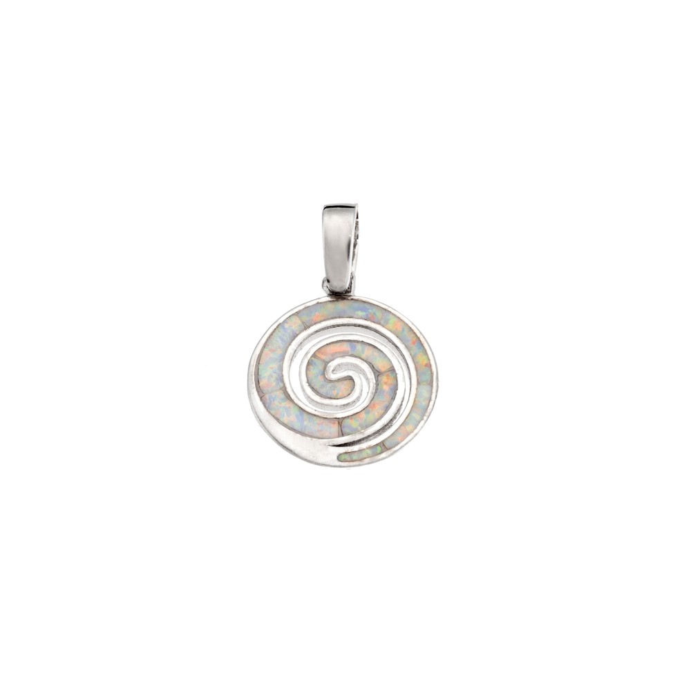 Μοτίφ Senza από ασήμι 925, Σπείρα με Opal - SSR4136SWH