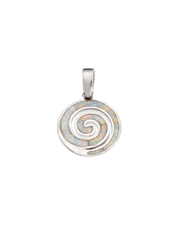 Μοτίφ Senza από ασήμι 925, Σπείρα με Opal - SSR4136SWH