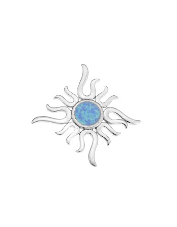 Μοτίφ Senza από ασήμι 925, ήλιος με Opal - SSR4141SOP