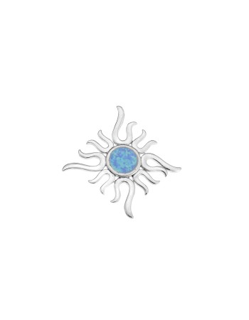 Μοτίφ Senza από ασήμι 925, ήλιος με Opal - SSR4141SOP