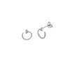 Σκουλαρίκια Senza από ασήμι 925, καρφί με λευκά ζιργκόν - SSR4220SR