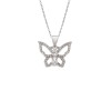 Μοτίφ Senza από ασήμι 925, Πεταλούδα με Ζιργκόν - SSR4273SR