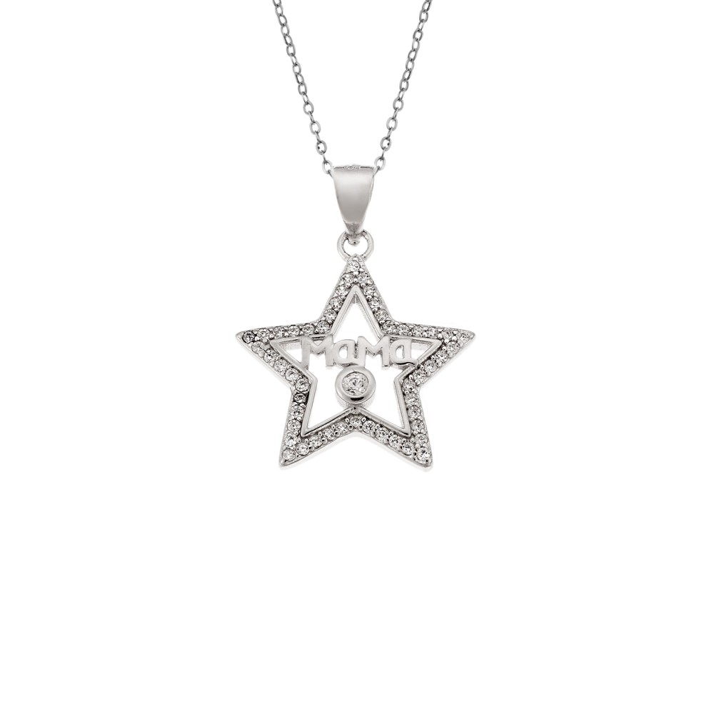 Μοτίφ Senza από ασήμι 925, Αστέρι mama - SSR4276SR