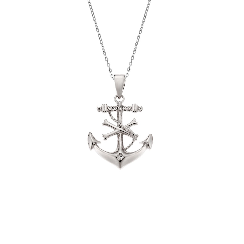 Μοτίφ Senza από ασήμι 925, Άγκυρα - SSR4281SR