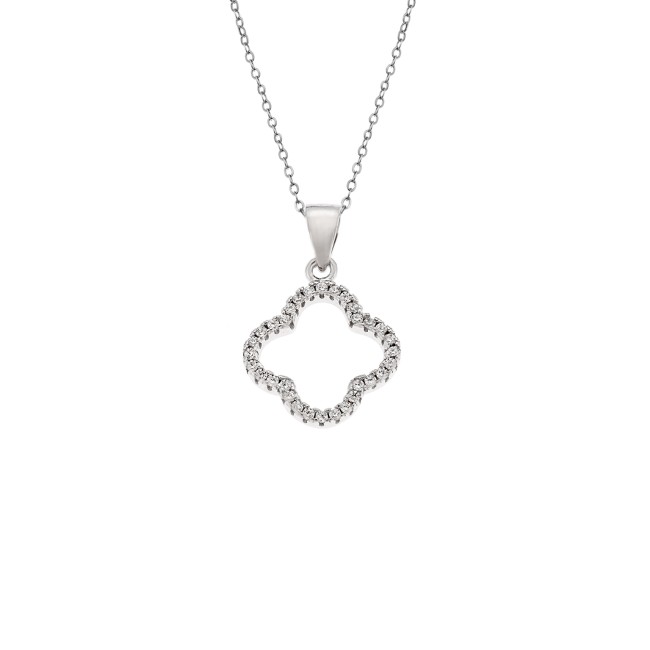 Μοτίφ Senza από ασήμι 925, Περίγραμμα Λουλούδι - SSR4298SR