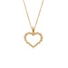 Μενταγιόν Senza από επιχρυσωμένο ασήμι 925, Περίγραμμα Καρδιάς - SSR4304GD