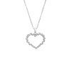 Μενταγιόν Senza από ασήμι 925, Περίγραμμα Καρδιάς - SSR4304SR