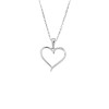 Μενταγιόν Senza από ασήμι 925, Περίγραμμα Καρδιάς - SSR4306SR