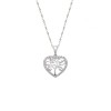 Μενταγιόν Senza από ασήμι 925, Καρδιά με Ζιργκόν - SSR4313SR