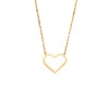 Κολιέ SENZA Επίχρυσο Ασήμι 925 Geometric Series Heart - SSR4379GD
