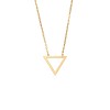 Κολιέ SENZA Επίχρυσο Ασήμι 925 Geometric Series Triangle - SSR4380GD