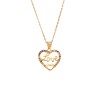 Κολιέ SENZA Gold Plated Ασήμι 925 Καρδιά Love Rainbow - SSR4442GD