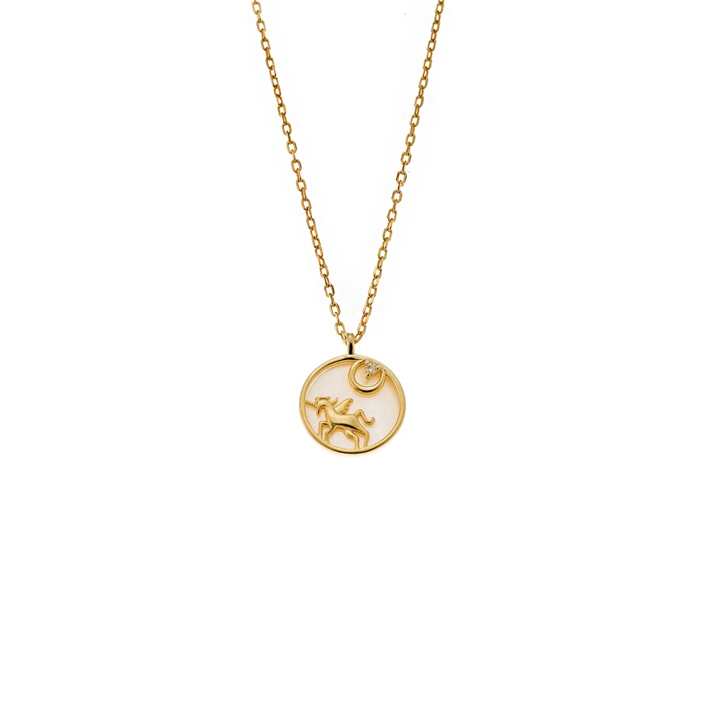 Κολιέ SENZA Gold Plated Ασήμι 925 με Φίλντισι - SSR4469GD