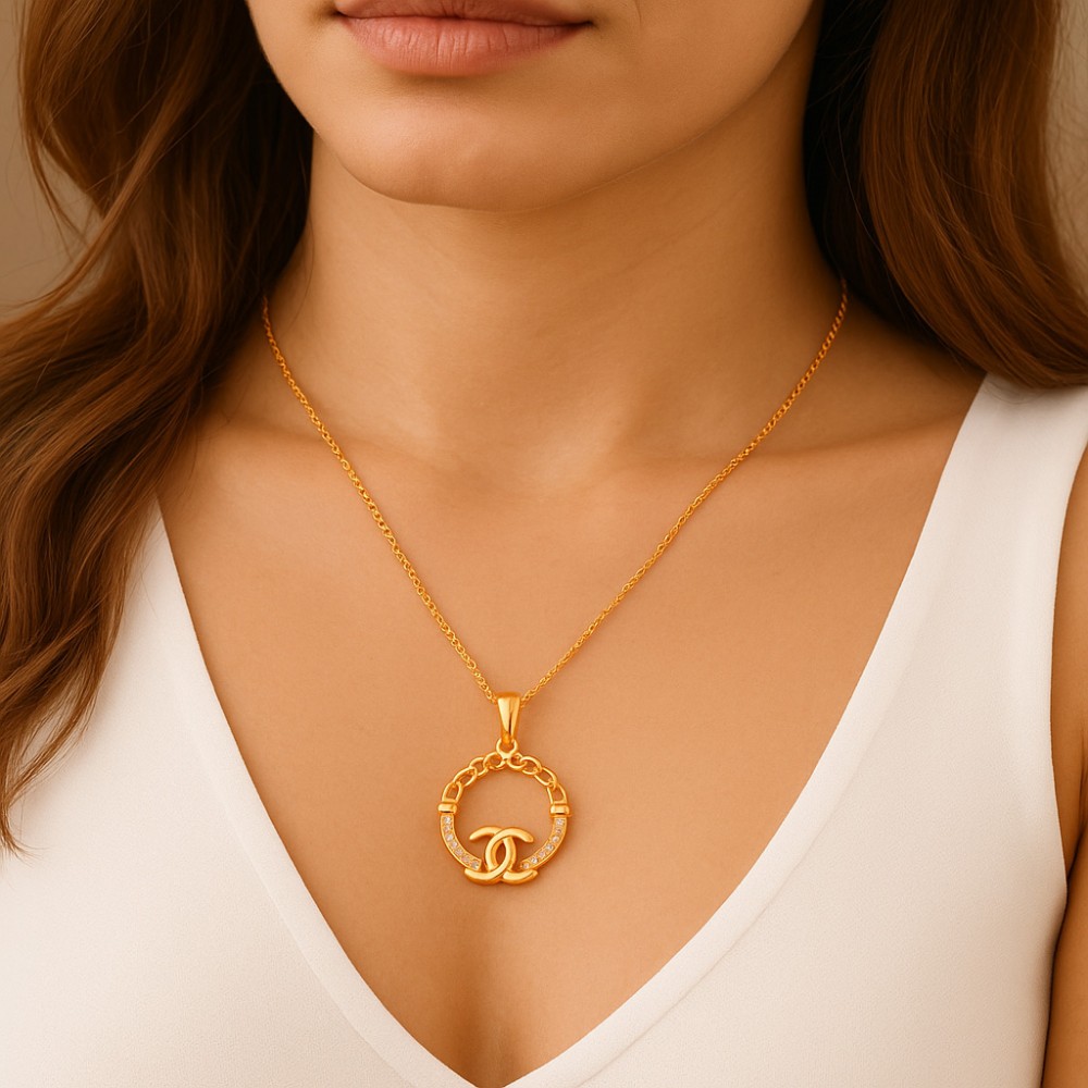 Κολιέ SENZA Gold Plated Ασήμι 925 - SSR4501GD