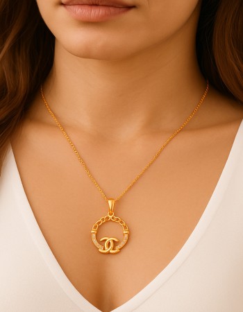 Κολιέ SENZA Gold Plated Ασήμι 925 - SSR4501GD