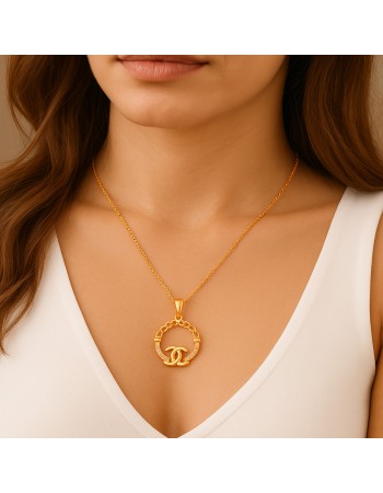 Κολιέ SENZA Gold Plated Ασήμι 925 - SSR4501GD