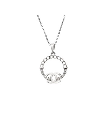 Κολιέ SENZA Rhodium Plated Ασήμι 925 - SSR4501SR