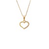 Κολιέ SENZA Καρδούλα Gold Plated Ασήμι 925 - SSR4502GD