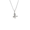 Κολιέ SENZA Πεταλούδα Rhodium Plated Ασήμι 925 - SSR4510SR