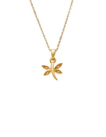 Κολιέ SENZA Πεταλούδα Gold Plated Ασήμι 925 - SSR4511GD