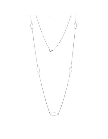 Κολιέ Μακρύ SENZA Ασήμι 925 Οβάλ - SSR4515SR
