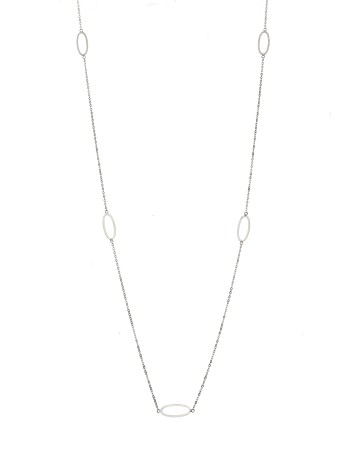 Κολιέ Μακρύ SENZA Ασήμι 925 Οβάλ - SSR4515SR