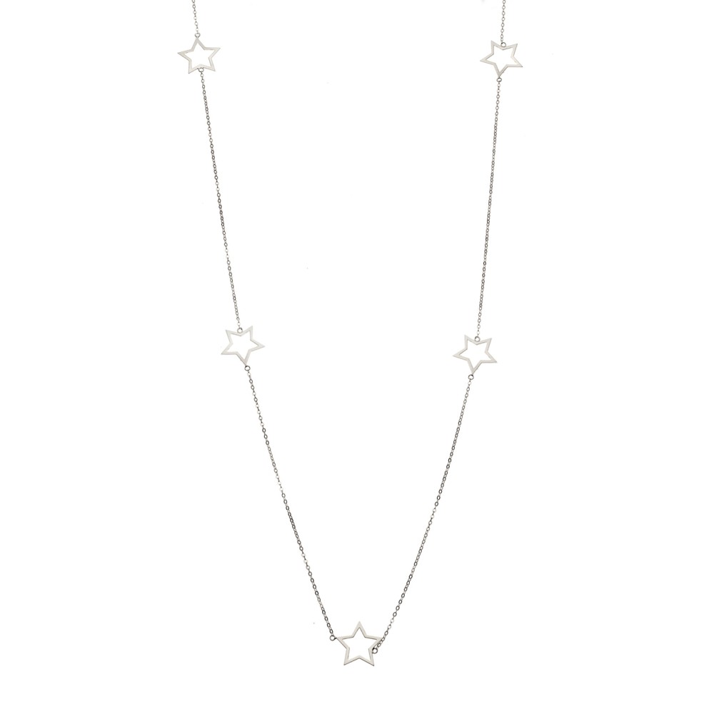 Κολιέ Μακρύ SENZA Ασήμι 925 Αστέρι - SSR4517SR