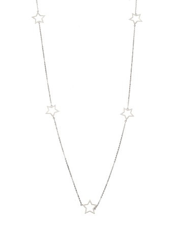 Κολιέ Μακρύ SENZA Ασήμι 925 Αστέρι - SSR4517SR