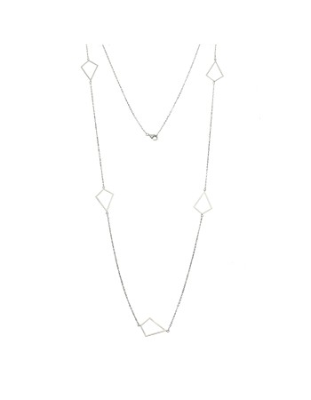 Κολιέ Μακρύ SENZA Ασήμι 925 Διαμάντι - SSR4519SR