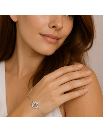 Βραχιόλι Γυναικείο Senza από ασήμι 925, καρδιά - SSR4598SR