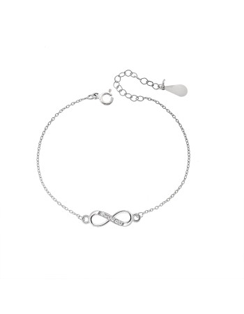 Βραχιόλι Γυναικείο Senza από ασήμι 925, άπειρο - SSR4606SR