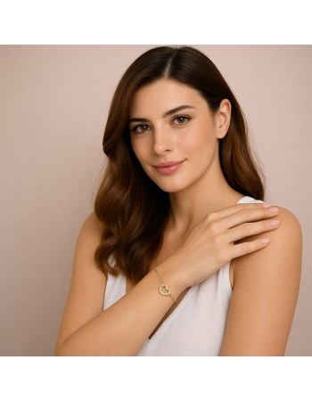 Βραχιόλι Γυναικείο Senza από επιχρυσωμένο ασήμι 925, καρδιά - SSR4609GD