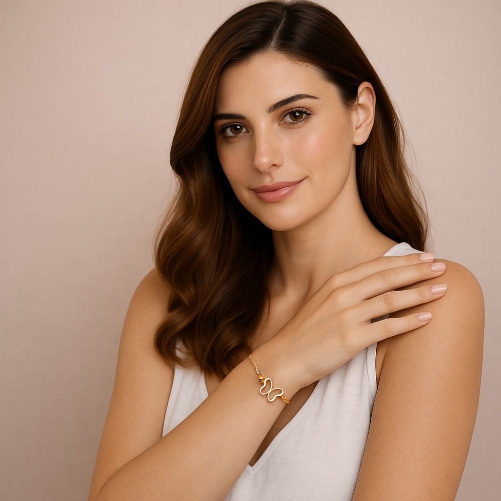 Βραχιόλι Γυναικείο Senza από επιχρυσωμένο ασήμι 925, πεταλούδα - SSR4611GD