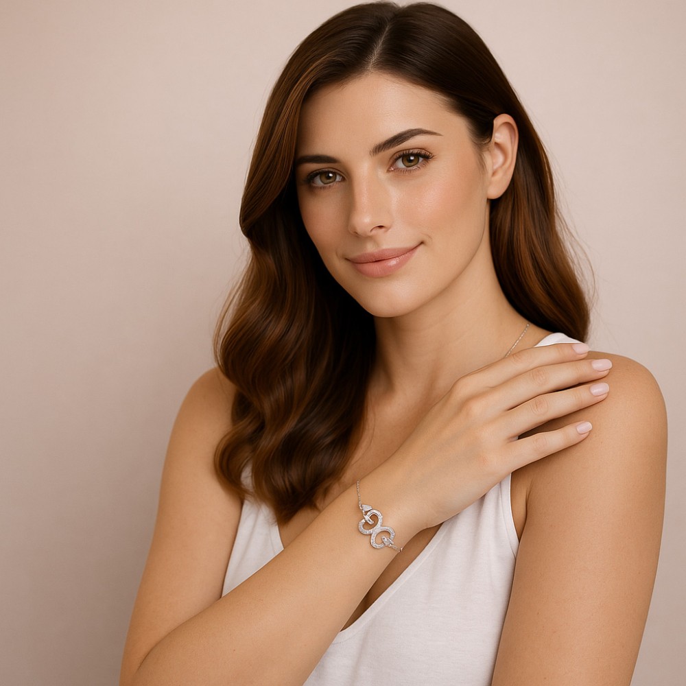 Βραχιόλι Γυναικείο Senza από ασήμι 925, πεταλούδα - SSR4611SR