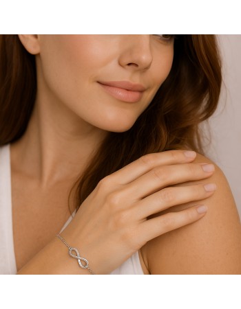 Βραχιόλι Γυναικείο Senza από ασήμι 925, άπειρο - SSR4614SR