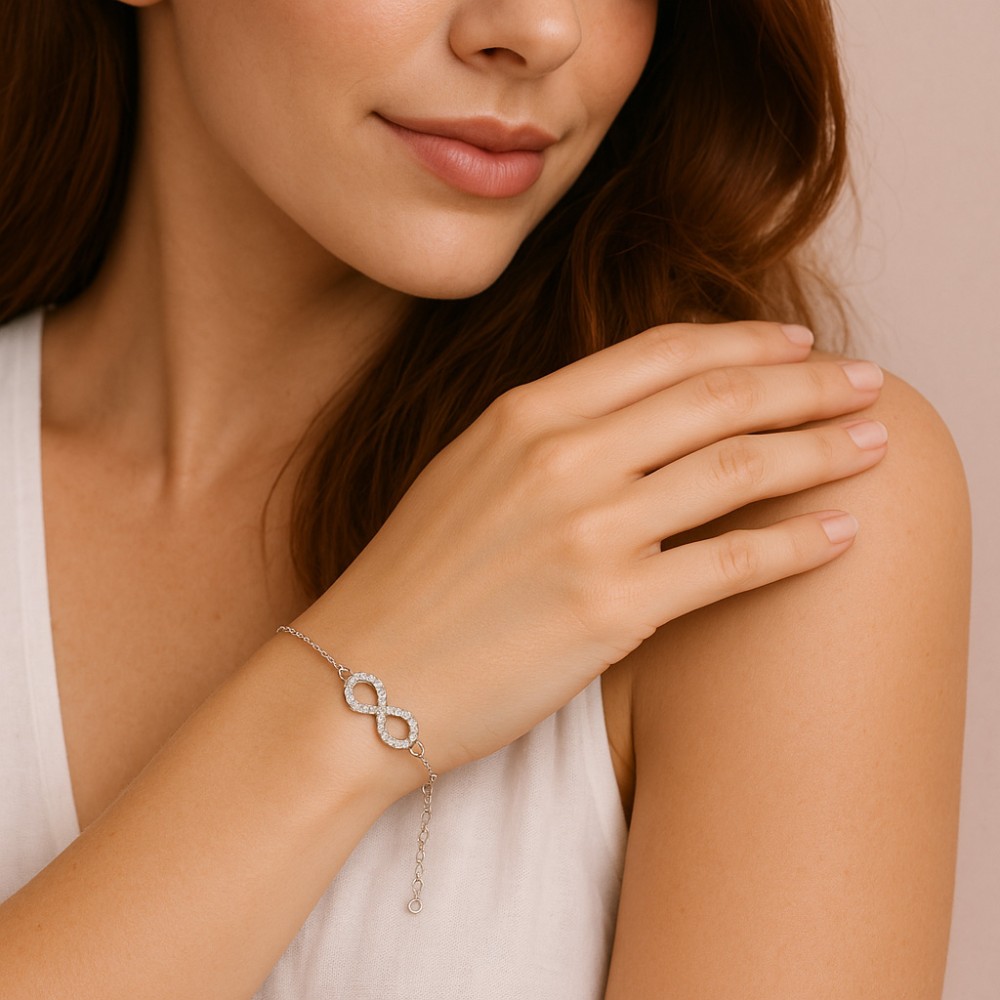 Βραχιόλι Γυναικείο Senza από ασήμι 925, άπειρο - SSR4618SR