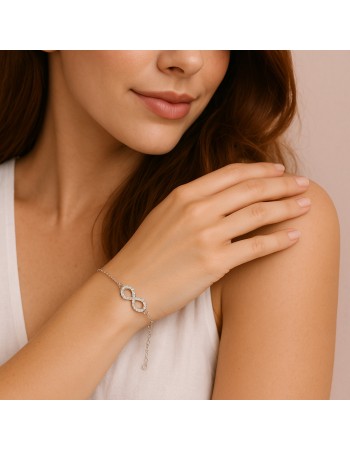 Βραχιόλι Γυναικείο Senza από ασήμι 925, άπειρο - SSR4618SR