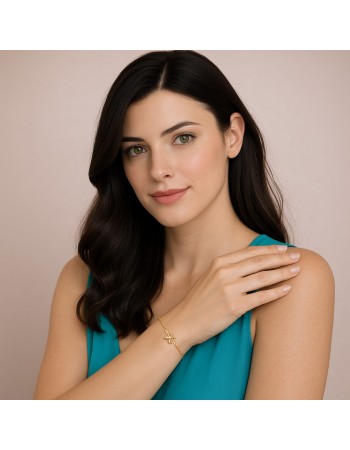 Βραχιόλι Γυναικείο Senza από επιχρυσωμένο ασήμι 925, λιβελούλα - SSR4620GD