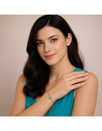 Βραχιόλι Γυναικείο Senza από ασήμι 925, ήλιος - SSR4621SR