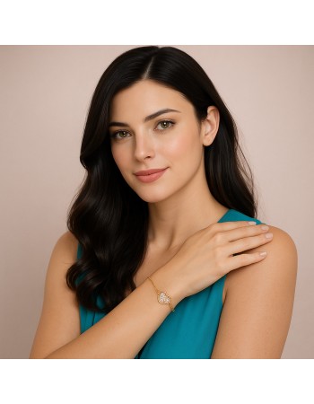 Βραχιόλι Γυναικείο Senza από επιχρυσωμένο ασήμι 925, καρδιά - SSR4622GD